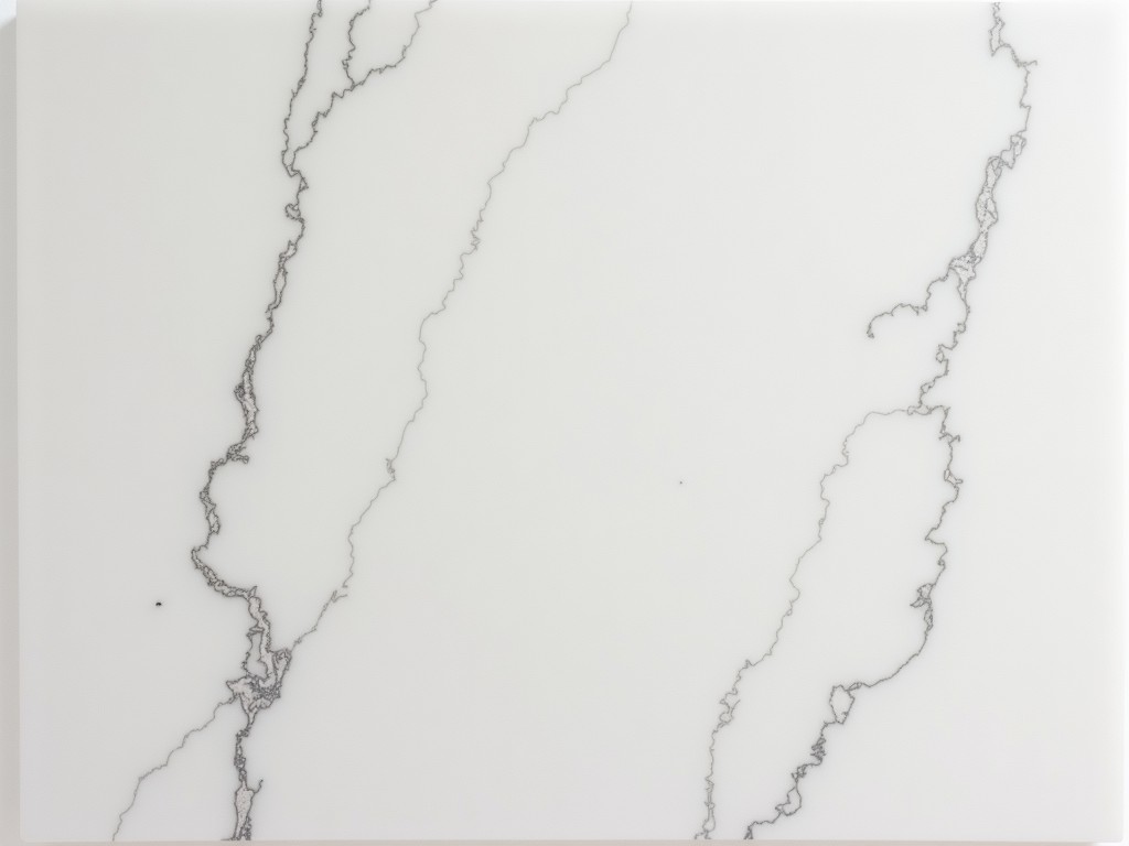 B2B White Speckled Quartz Countertops