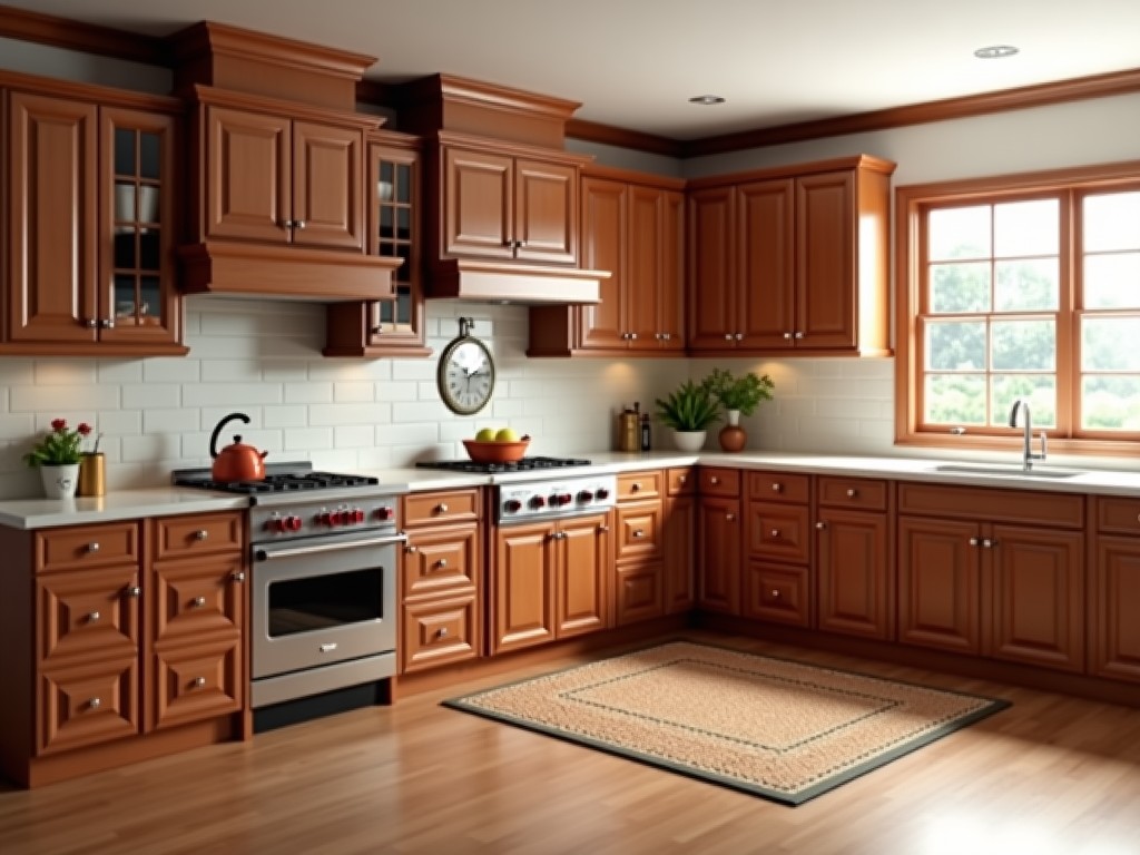 Custom Cherry Kitchen Cabinets Factory